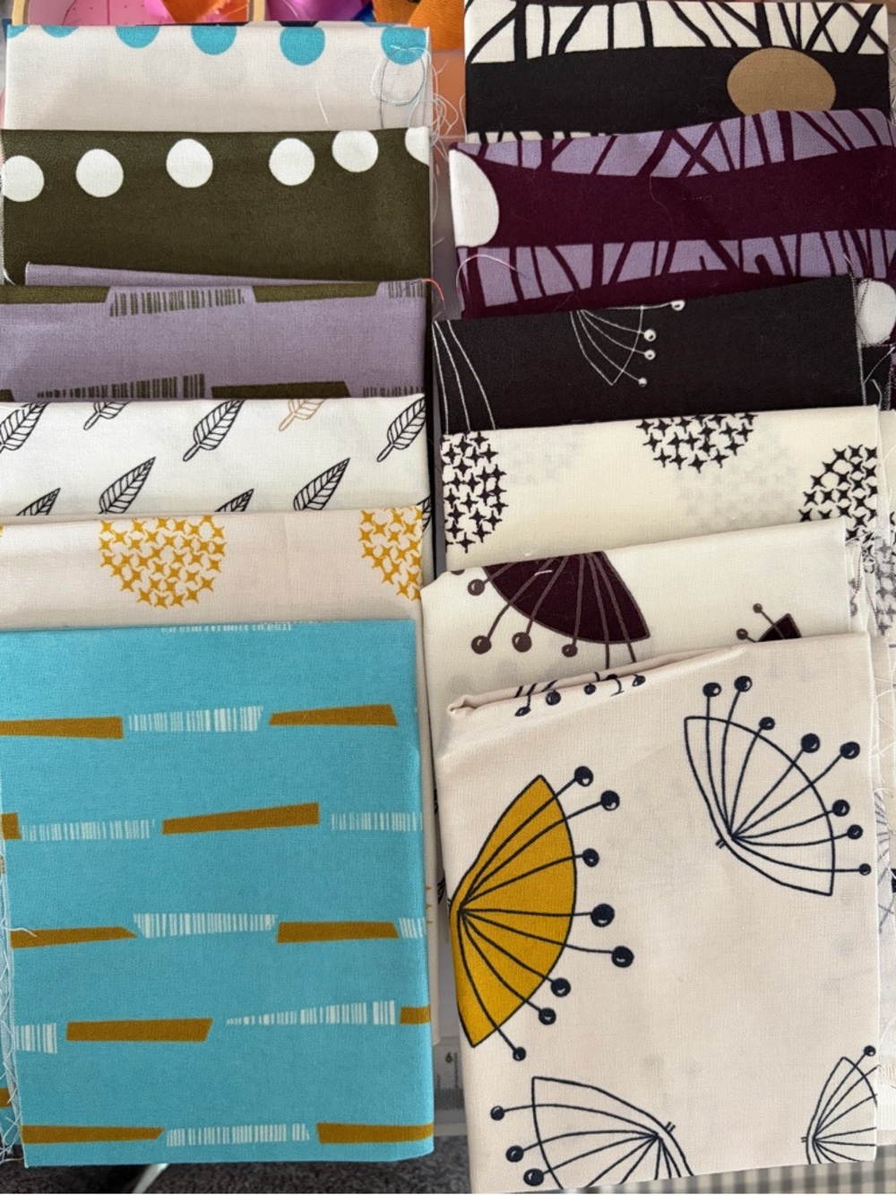 Stof Kira bundle of 12 fat eighths fabric